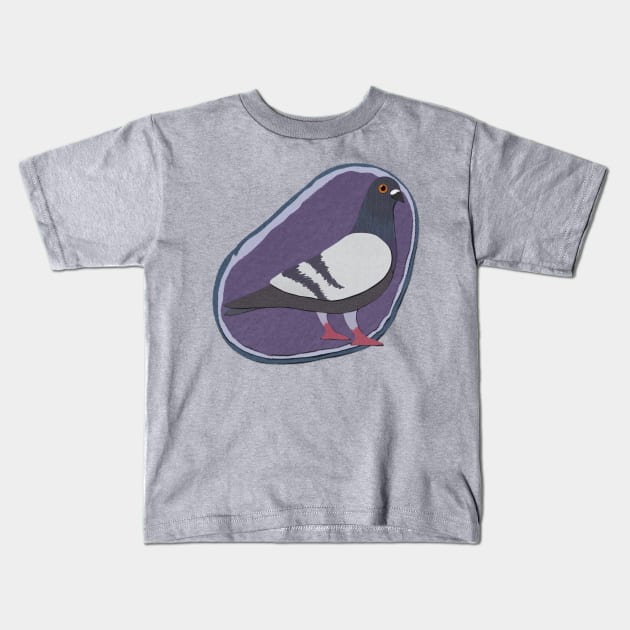 Paper craft pigeon Kids T-Shirt by Black Squirrel CT